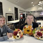 Marlton Gardens Gracious Retirement Living Hawthorn Senior Independent Living in Marlton, New Jersey residents showing bouquets