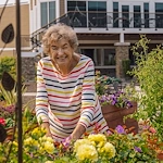 Fieldstone Memory Care of Puyallup gardening