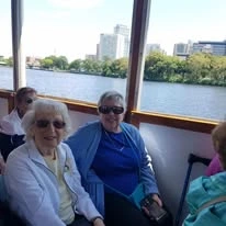 Kennedy Meadows Gracious Retirement Living Hawthorn Senior Independent Living in North Billerica, Massachusetts residents on a boat tour