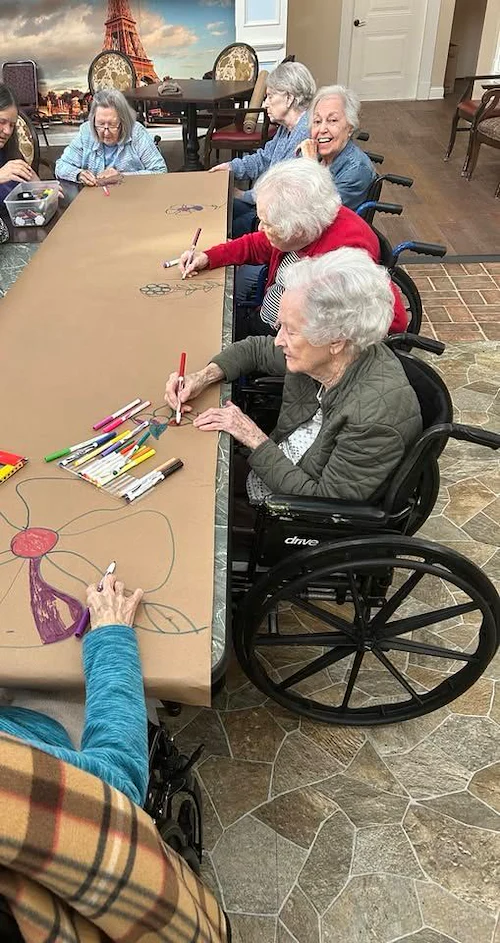 Montclair Park Assisted and Independent Senior Living in Shreveport, LA resident drawing