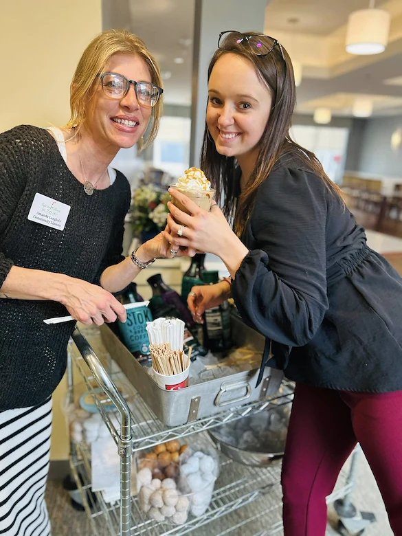 Coffee Cart day for the staff