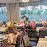 KindCare at Bristol, CT, residents are entertained with a musical performance