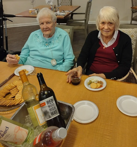 Hawthorne Woods by New Perspective in Washington, PA, residents enjoying a happy hour