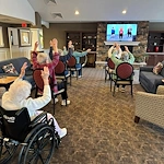Charter Senior Living of Davison residents having fun being active