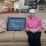 Oak Park Retirement Hawthorn Senior Independent Living in Salisbury, North Carolina resident answering the question "What makes me happy?"