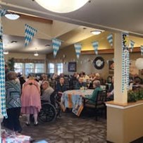 Avamere at Wenatchee Senior Living in Washington residents gathered
