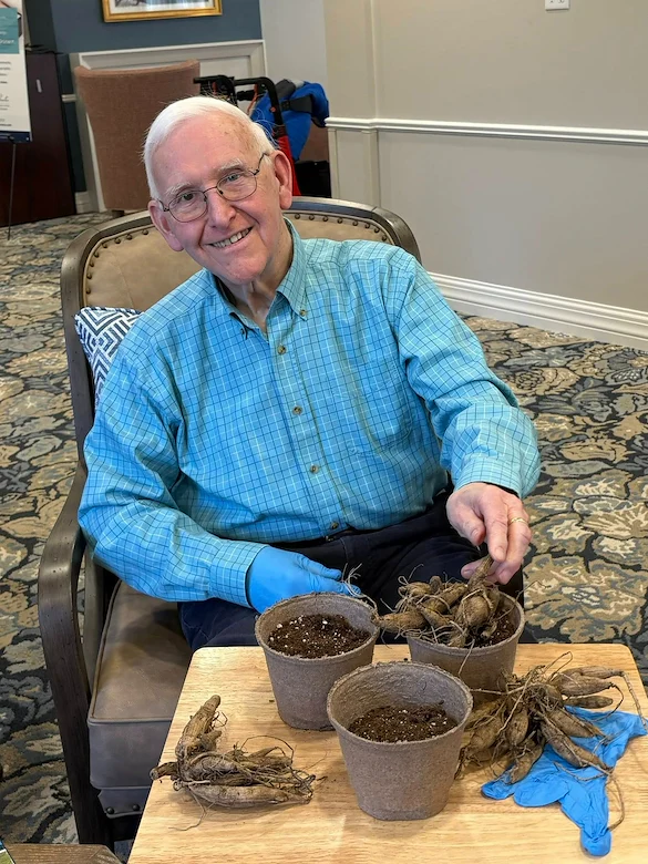 Charter Senior Living of Danvers resident enjoying activity