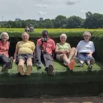 Stoneridge Gracious Retirement Living Hawthorn Senior Independent Living in Cary, North Carolina residents outside