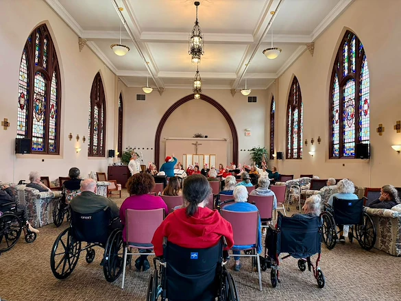 Prime Healthcare Senior Living – Fox Knoll Village in Aurora, IL, entertainment for residents - singers