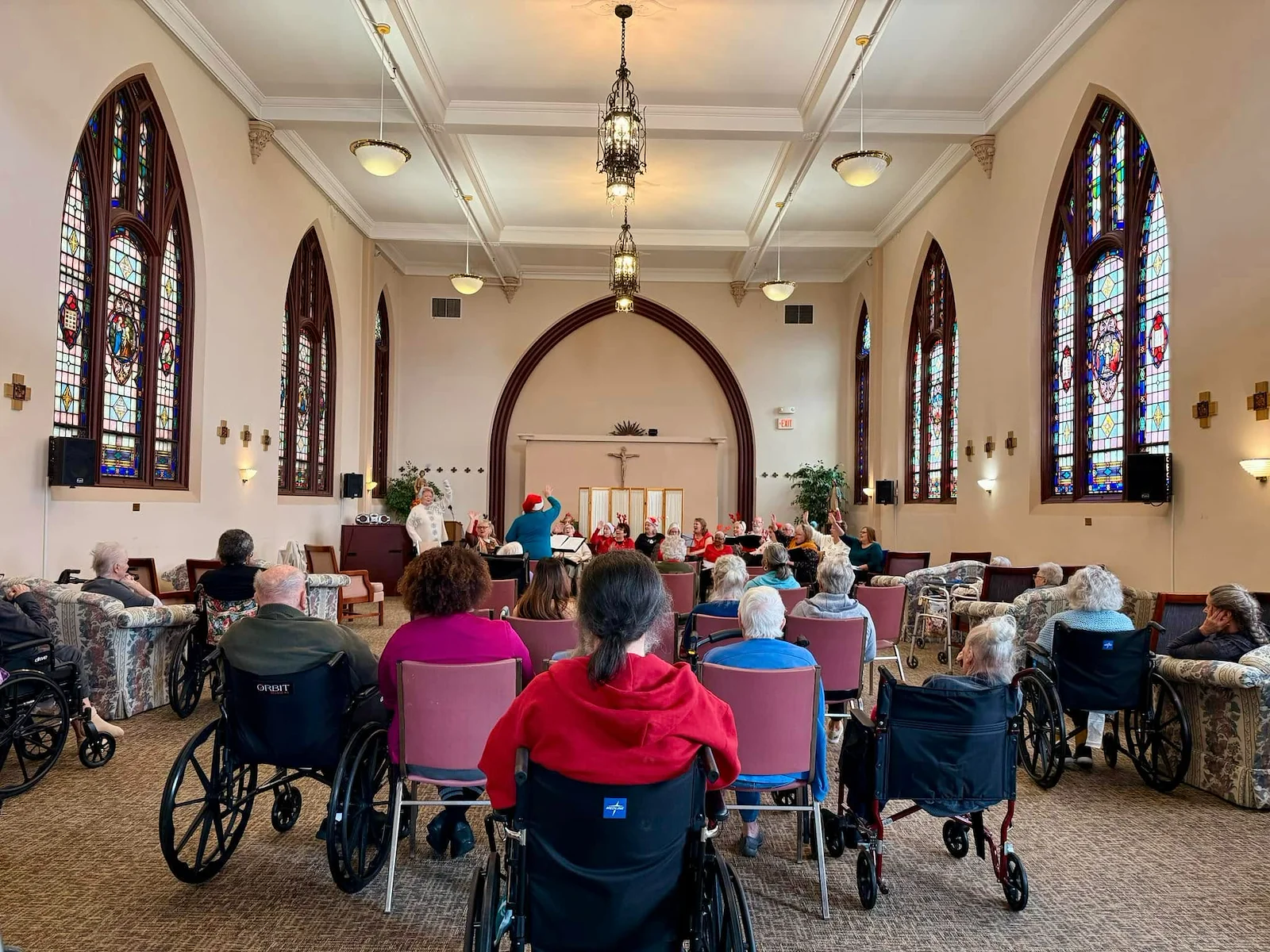 Prime Healthcare Senior Living – Fox Knoll Village in Aurora, IL, entertainment for residents - singers