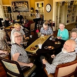 Mallard Cove Senior Living in Cincinnati, OH, residents socializing