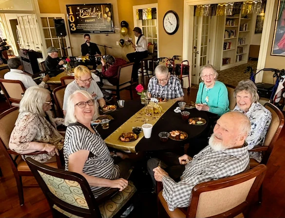 Mallard Cove Senior Living in Cincinnati, OH, residents socializing