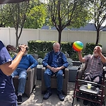 enjoying exercise outside