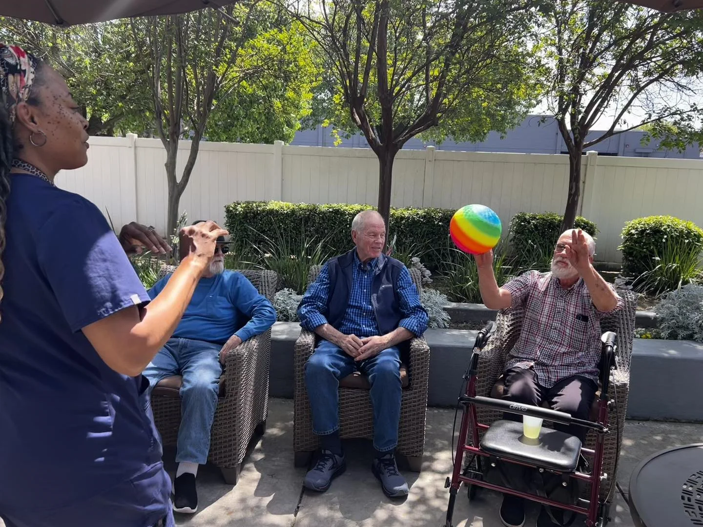 enjoying exercise outside