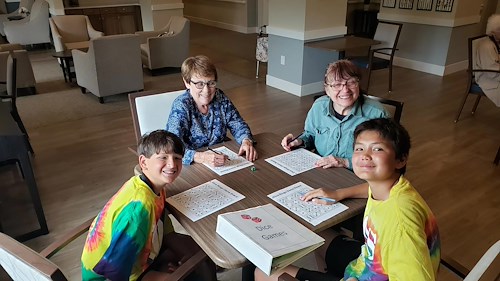Cascade Creek Memory Care interacting with the community