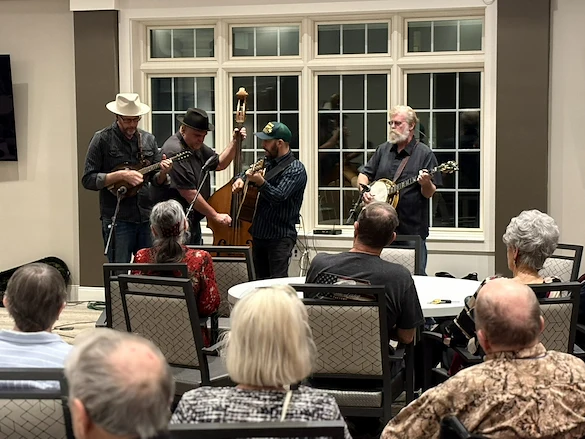 Westminster Village North Senior Living residents enjoying music