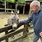 Fieldstone Memory Care of Marysville resident enjoys a trip to visit animals