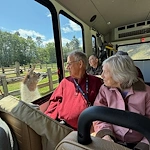 Fieldstone Memory Care of Bainbridge residents enjoy a trip to see animals