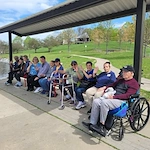 Charter Senior Living of Columbia residents enjoying an outing
