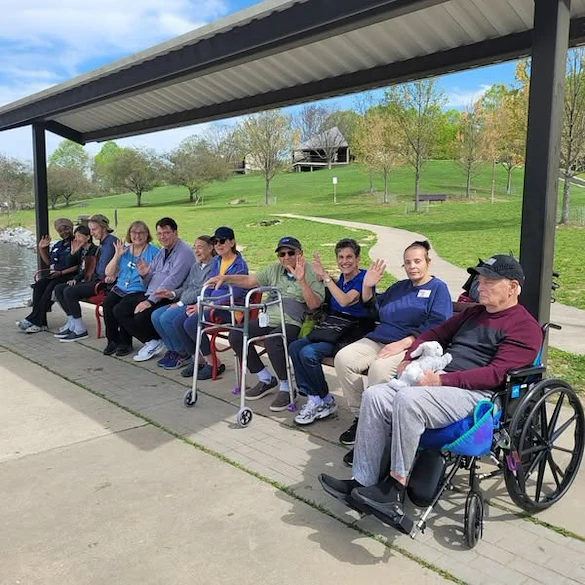 Charter Senior Living of Columbia residents enjoying an outing