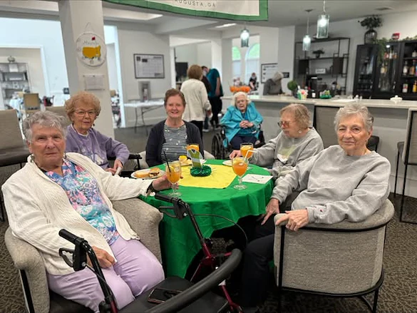 The Blake at Kingsport residents enjoying a Masters party