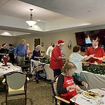Plantation Oaks Assisted Living & Memory Care in High Springs, FL, resident Christmans celebration
