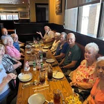 Cypress Springs Gracious Retirement Living Hawthorn Senior Independent Living in Lakewood Ranch, Florida residents at a restaurant