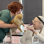 Pet visits warm the heart