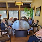 The Arbor at Avamere Court Assisted Senior Living in Keizer, Oregon residents socializing