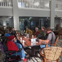 Suzanne Elise Assisted Senior Living in Seaside, Oregon residents socializing
