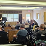 Pomeroy Living Sterling Senior Living residents enjoy entertainment