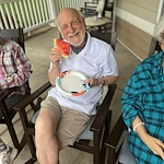 Charter Senior Living of Franklin in Franklin, Tennessee, smiling resident