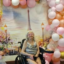 Gilman Grove Assisted Senior Living in Oregon City, Oregon resident in a wheelchair