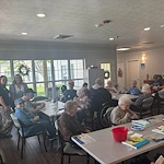 Charter Senior Living of Cleveland residents enjoying ice cream and time together