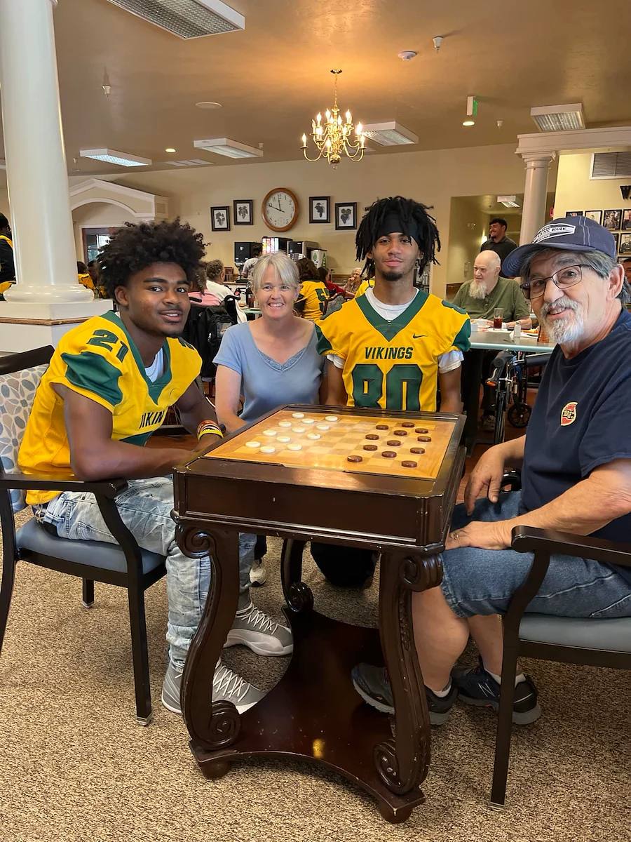 playing with football youth