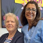 Our Nursing Director & Administrator, Mojgan with another one of her happy clients.