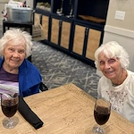 The Barclay at Little River residents enjoying happy hour