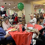 Mallard Cove Senior Living in Cincinnati, OH, residents enjoying a celebration