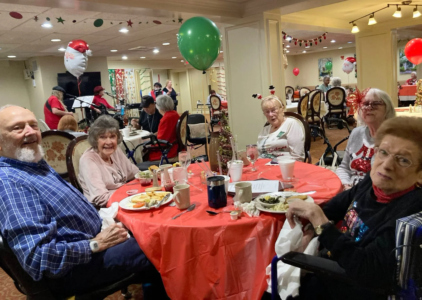 Mallard Cove Senior Living in Cincinnati, OH, residents enjoying a celebration