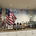 coffee bar at alishan Gracious Retirement Living Hawthorn Senior Independent Living in Spring Hill, Florida