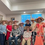 Calumet Trace - a Charter Senior Living Community residents smiling and having fun