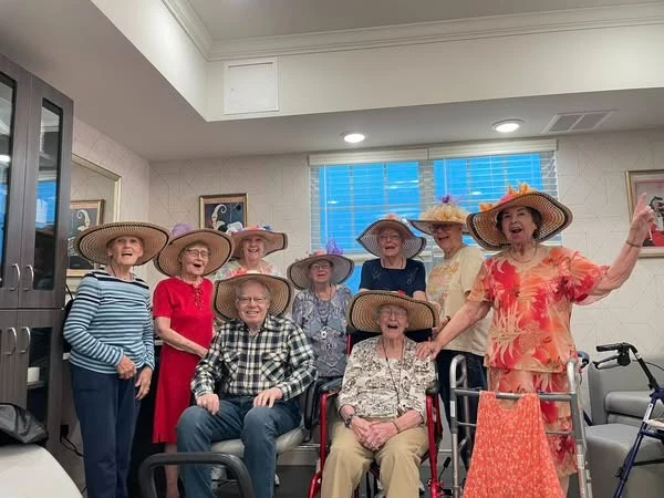 Calumet Trace - a Charter Senior Living Community residents smiling and having fun