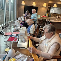 KindCare at Bristol, CT, residents enjoy crafting