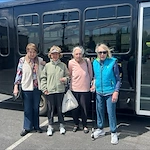 The Blake at Charlottesville residents on an outing to Starbucks