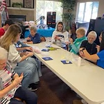 Mountain View Gardens Gracious Retirement Living Hawthorn Senior Independent Living in Sierra Vista, Arizona residents getting manicures
