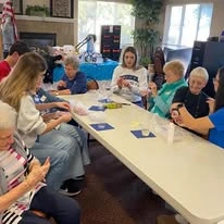 Mountain View Gardens Gracious Retirement Living Hawthorn Senior Independent Living in Sierra Vista, Arizona residents getting manicures