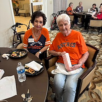 Parkway Place Senior Living residents supporting the Astros