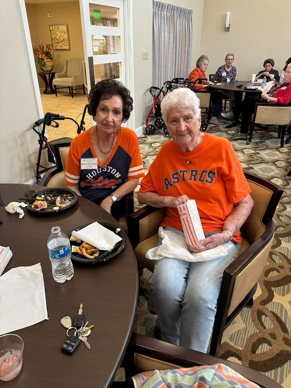 Parkway Place Senior Living residents supporting the Astros