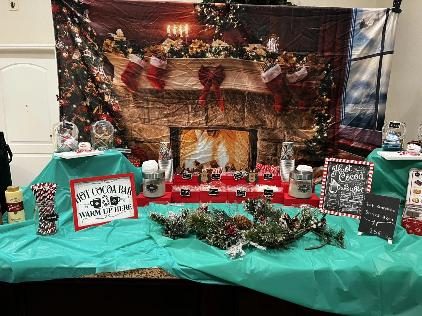 Christmas table decor