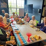 Pomeroy Living Orion residents enjoying a celebration